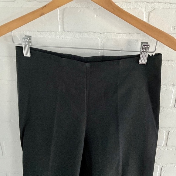 Joseph Ribkoff Black floral paisley laser cut hem Mid rise Pants Size 12 - Picture 4 of 9